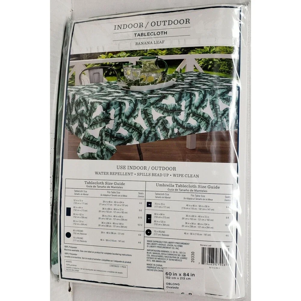 Printed Fabric Tablecloth 60